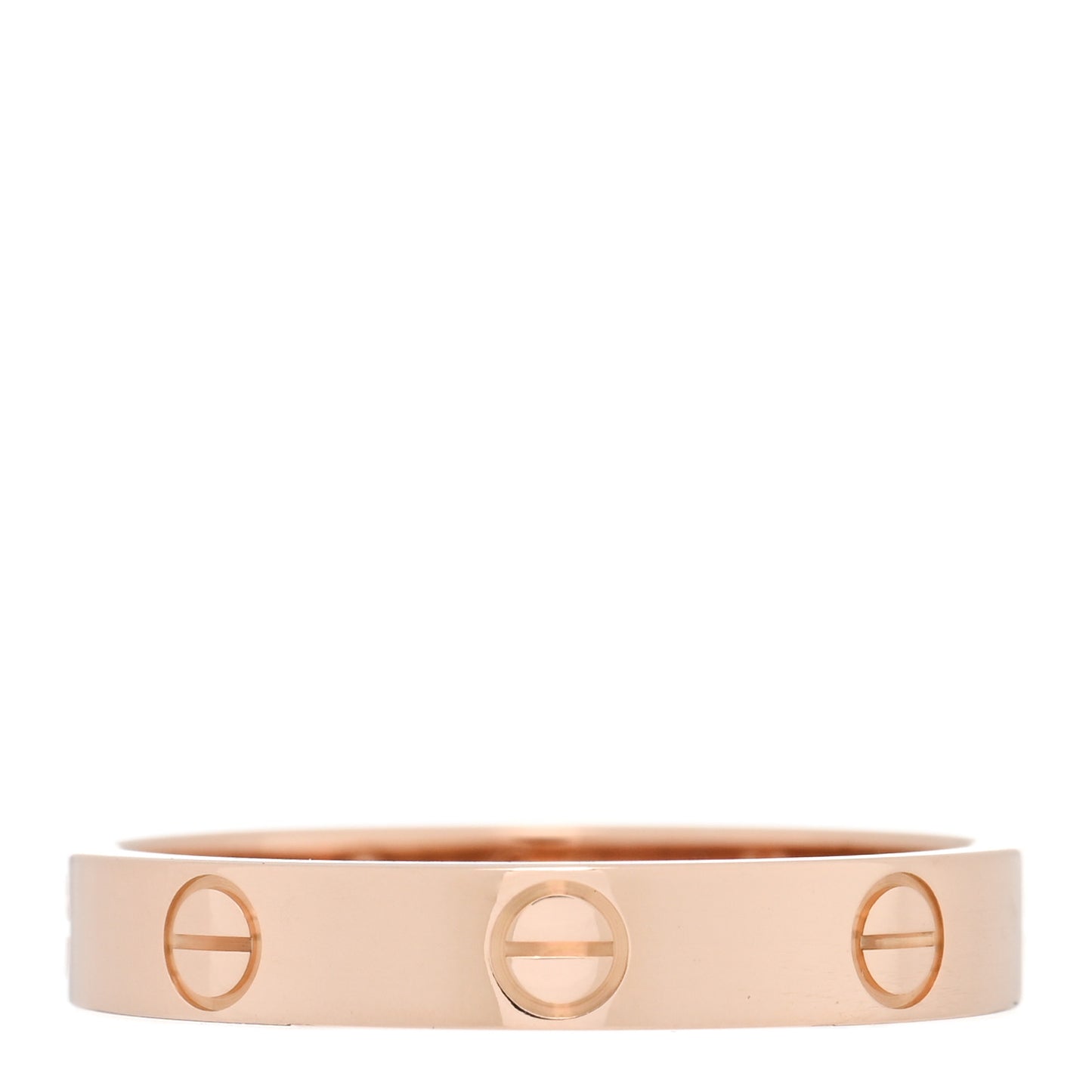 18K Pink Gold 3.5mm LOVE Wedding Band Ring 58 8.5
