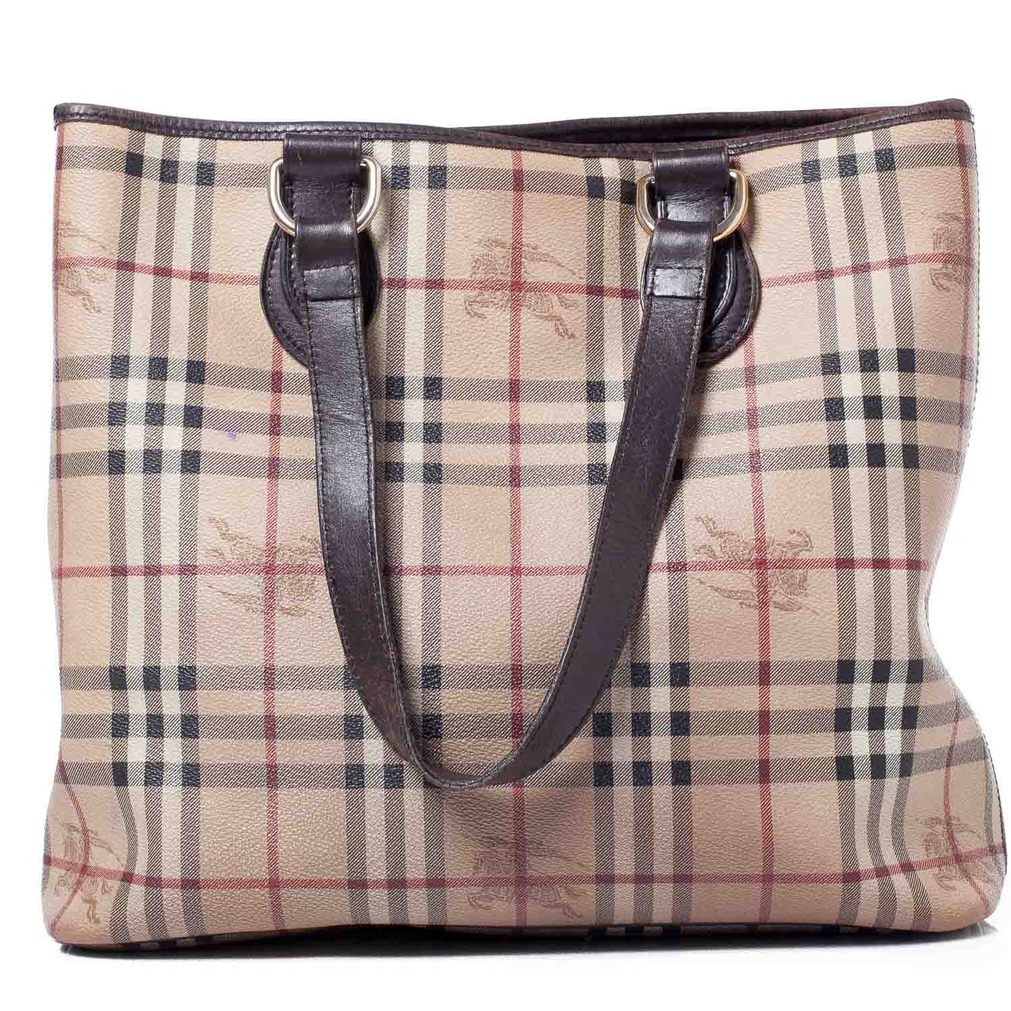 Haymarket Check Large Tote Brown