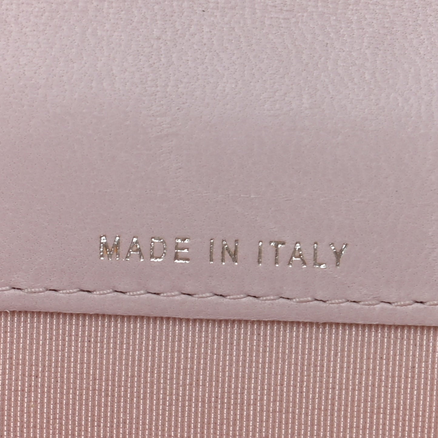 Lambskin Quilted Flap Card Holder Pink