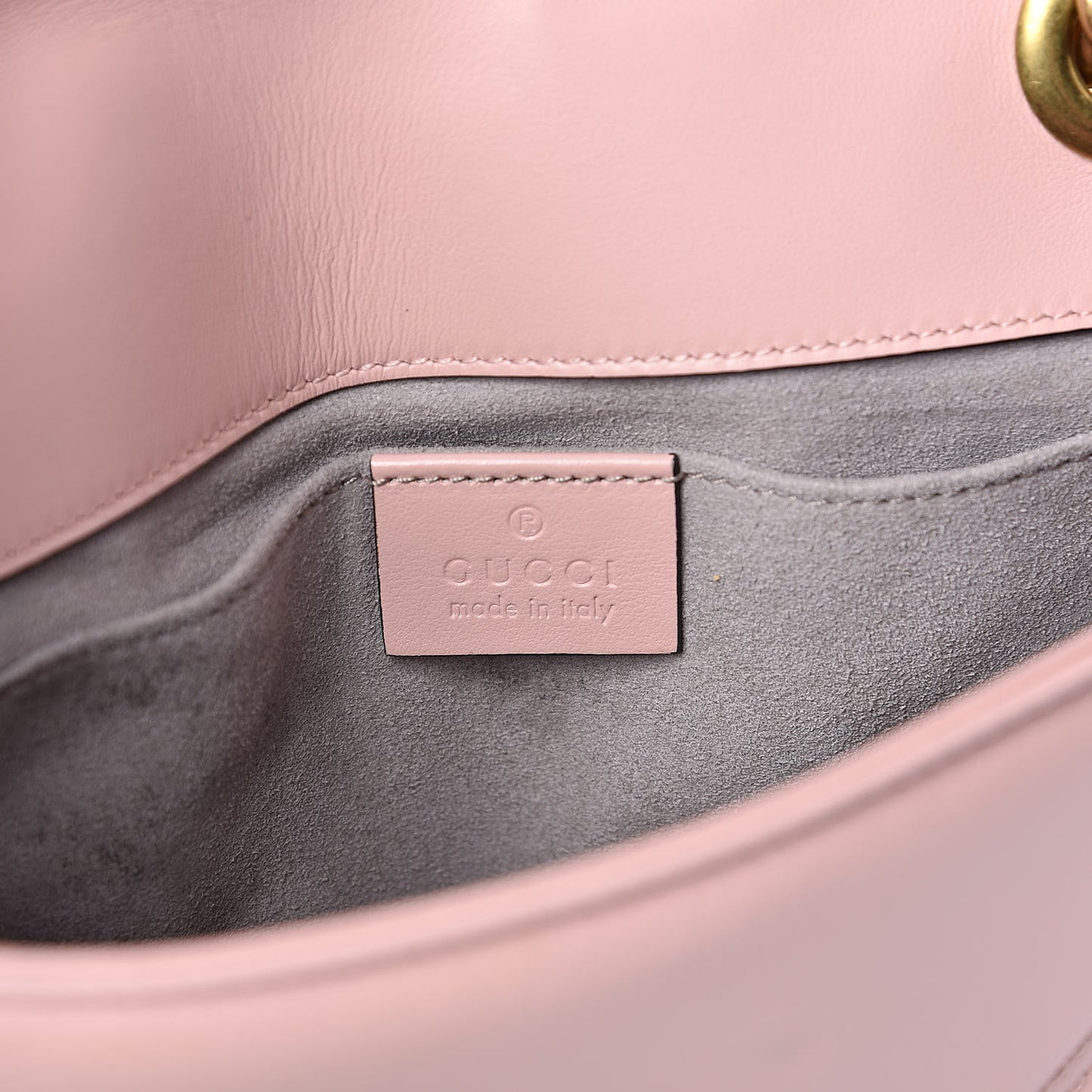 Calfskin Matelasse Mini GG Marmont Shoulder Bag Perfect Pink