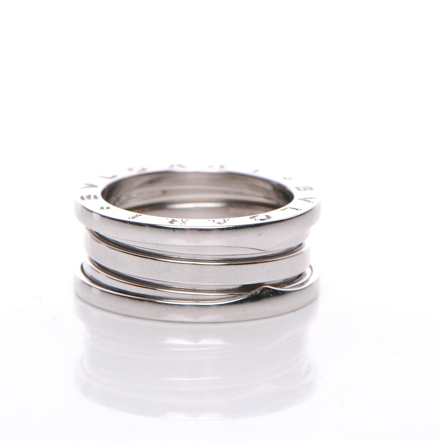 18K White Gold B.Zero1 3 Band Ring 54 6.75