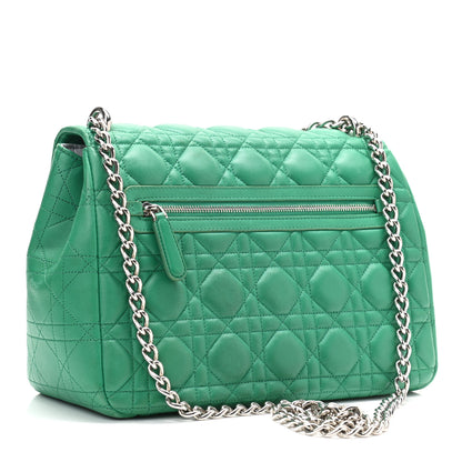 Christian Dior Lambskin Cannage Large Miss Dior Flap Green 3 of 11