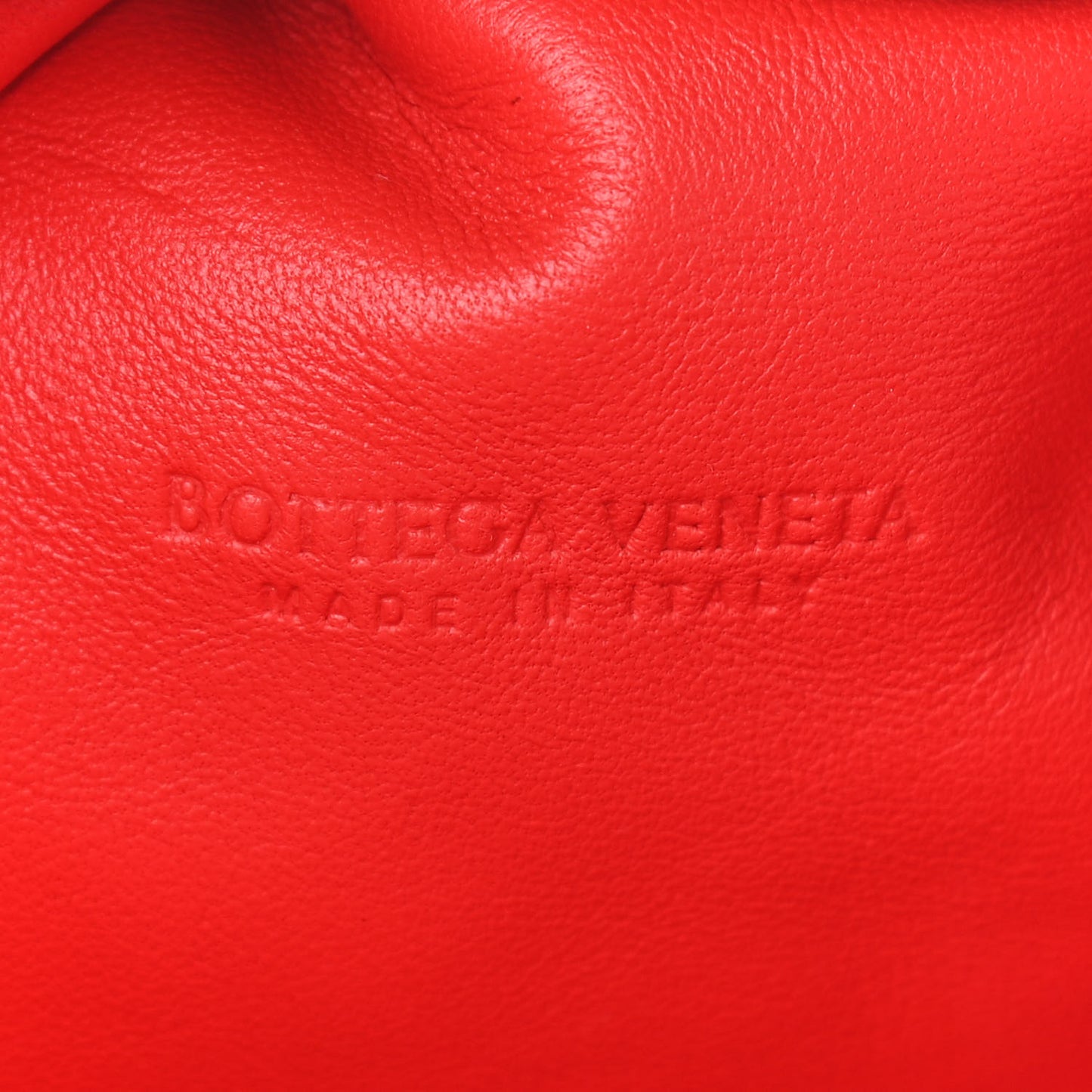 Nappa Intrecciato The Mini Pouch Bright Red