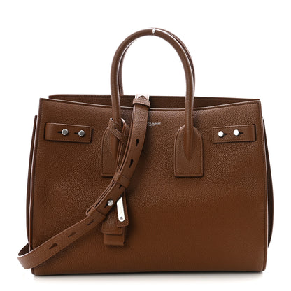Saint Laurent Grained Calfskin Small Supple Sac De Jour Moka 1 of 10