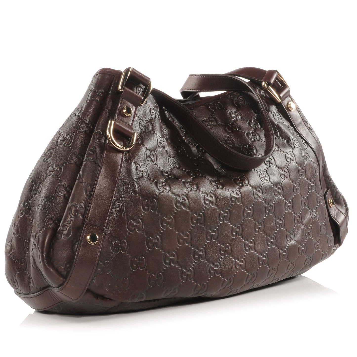 Guccissima Medium Abbey Shoulder Bag Brown