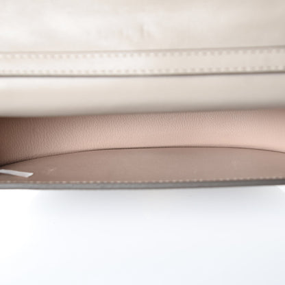 Chloe Calfskin Lambskin Quilted Studded Small Nile Bracelet Minaudiere Bag Pastel Grey 5 of 8