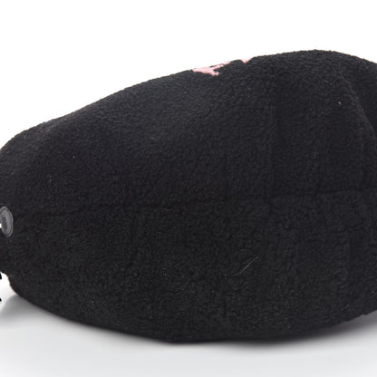 Chanel Shearling Large Deauville Round Bag Black 9 of 10