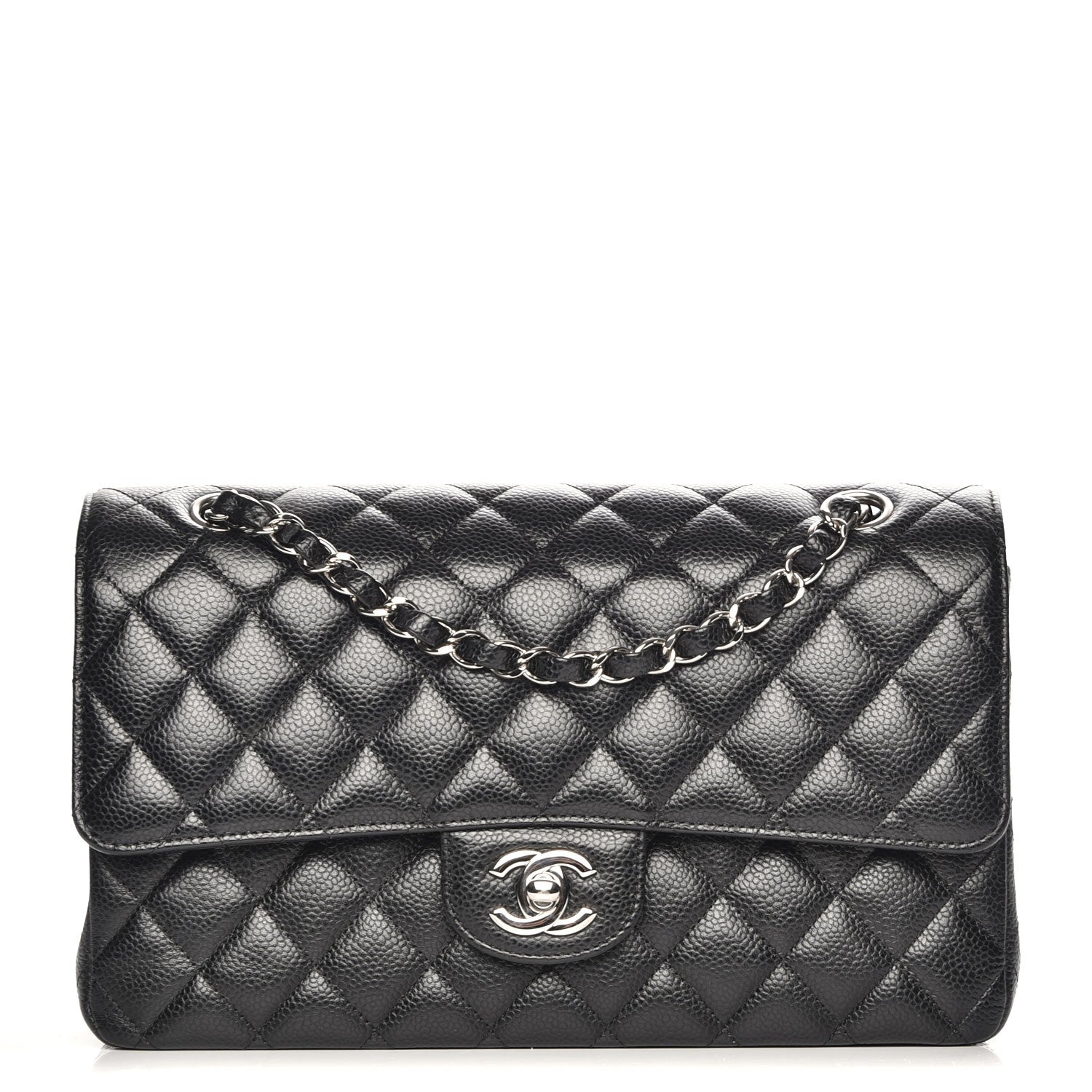 Chanel Caviar Quilted Medium Double Flap Black 1 of 8