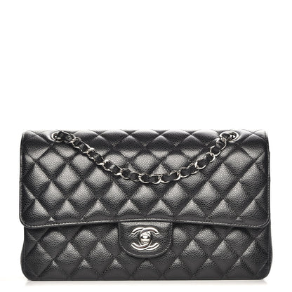 Chanel Caviar Quilted Medium Double Flap Black 1 of 8