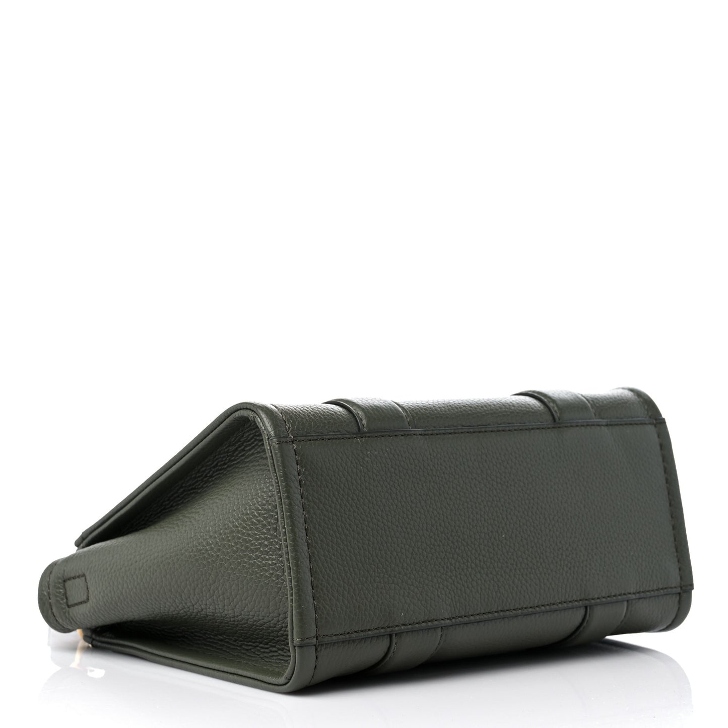Grained Calfskin Small The Tote Bag Bronze Green