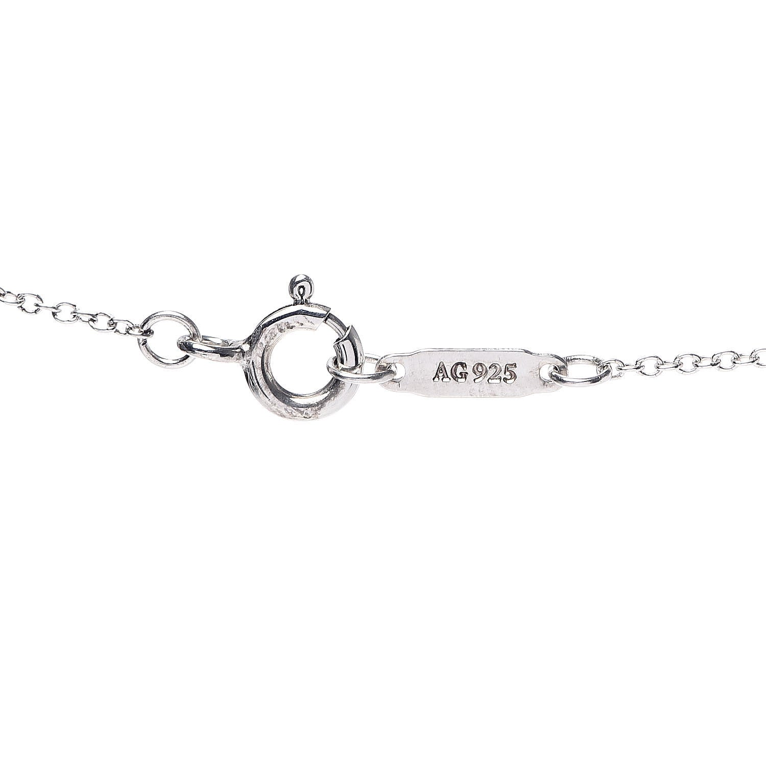 Tiffany Sterling Silver Titanium 1837 Circle Pendant Necklace 6 of 7