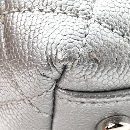 Chanel Metallic Caviar Quilted Mini Coco Handle Flap Silvery 11 of 11