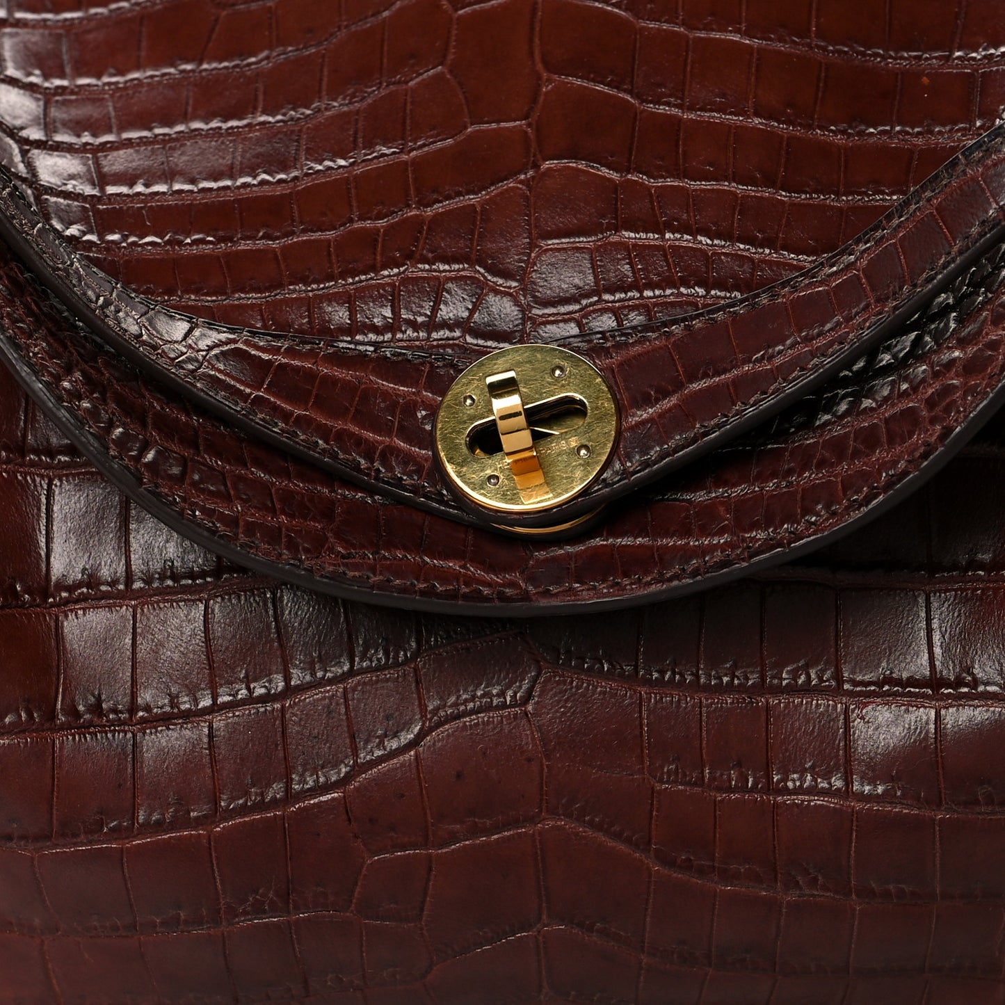 Matte Niloticus Crocodile Lindy 30 Miel