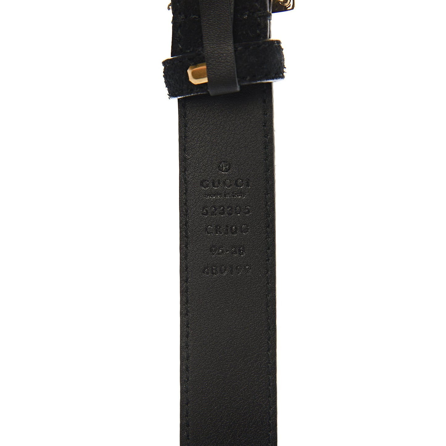 Suede Icaro G Cube 25mm Belt 95 38 Black