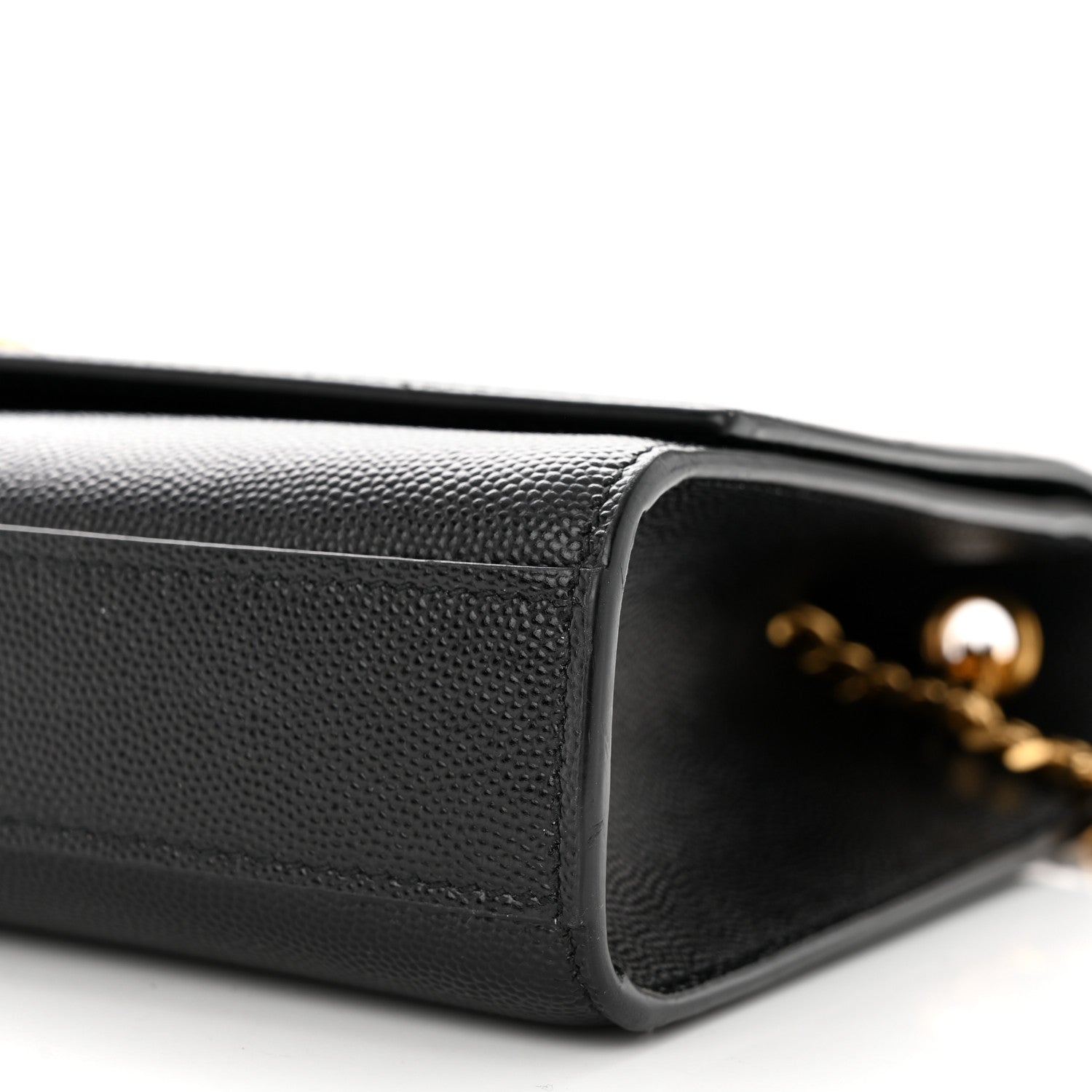Saint Laurent Grain De Poudre Medium Classic Monogram Kate Satchel Black 10 of 10