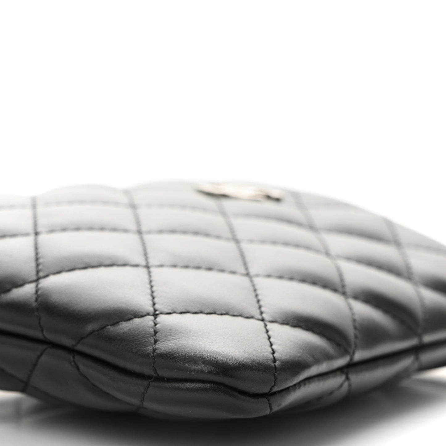Lambskin Quilted Crossbody Bag Black