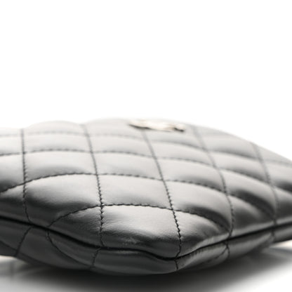 Chanel Lambskin Quilted Crossbody Bag Black 10 of 11