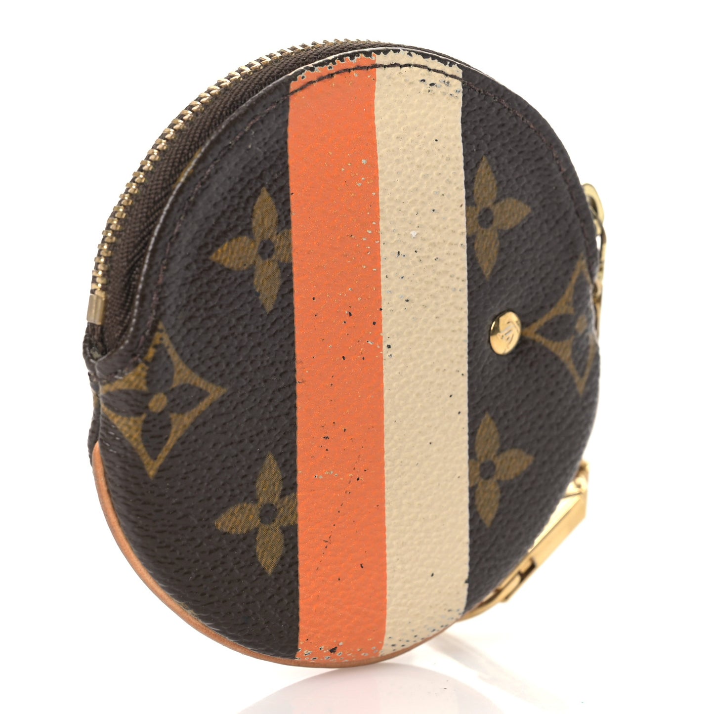 Monogram Groom Round Coin Purse