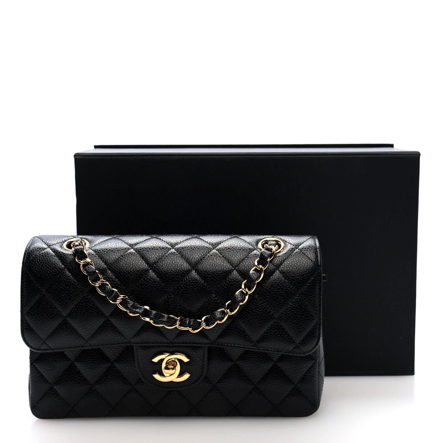Chanel Caviar Quilted Small Double Flap Black 10 of 10