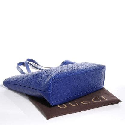 Gucci Guccissima Large Tote Blue 4 of 9