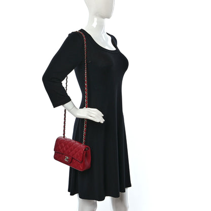 Chanel Caviar Quilted Mini Rectangular Flap Red 2 of 9