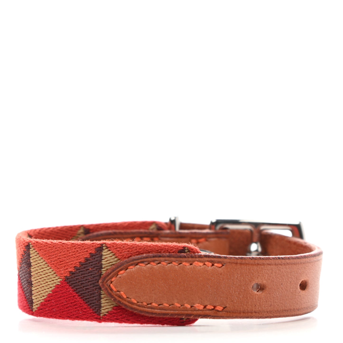 Toile Natural Bridle Medor Feu II Dog Collar XS Dark Irish