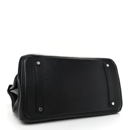 Hermes Taurillon Clemence Birkin 35 Black 4 of 15