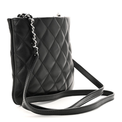 Chanel Lambskin Quilted Crossbody Bag Black 3 of 10