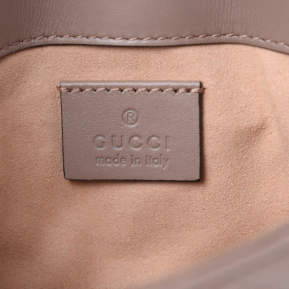 Gucci Calfskin Matelasse Super Mini GG Marmont Shoulder Bag Porcelain Rose 6 of 10
