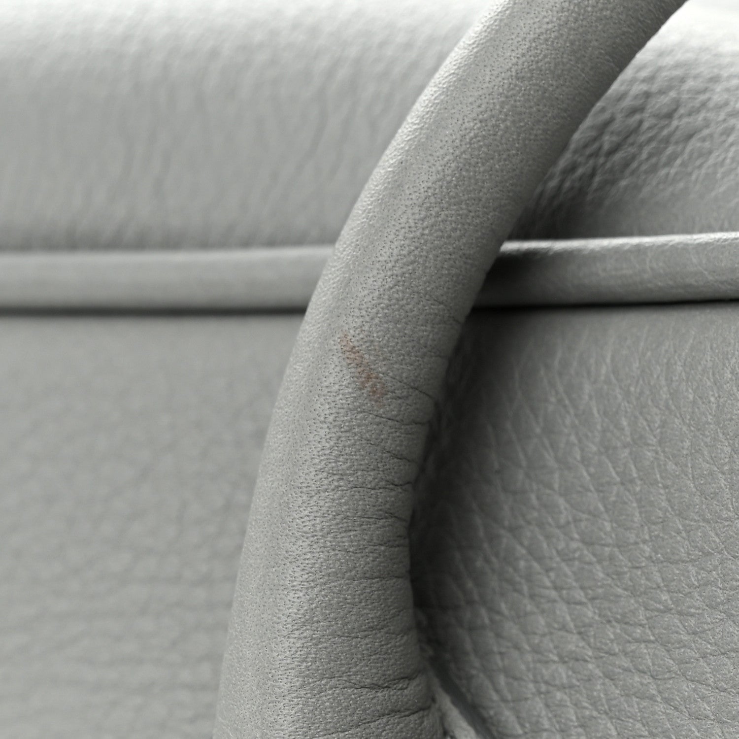 Burberry Soft Grain Calfskin Half Cube Bag Bright Cloud Grey 10 of 11