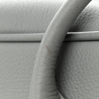 Burberry Soft Grain Calfskin Half Cube Bag Bright Cloud Grey 10 of 11