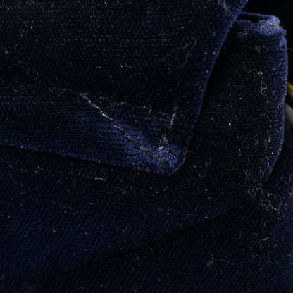 Saint Laurent Velvet Y Quilted Monogram Toy Loulou Crossbody Bag Navy 27 of 31