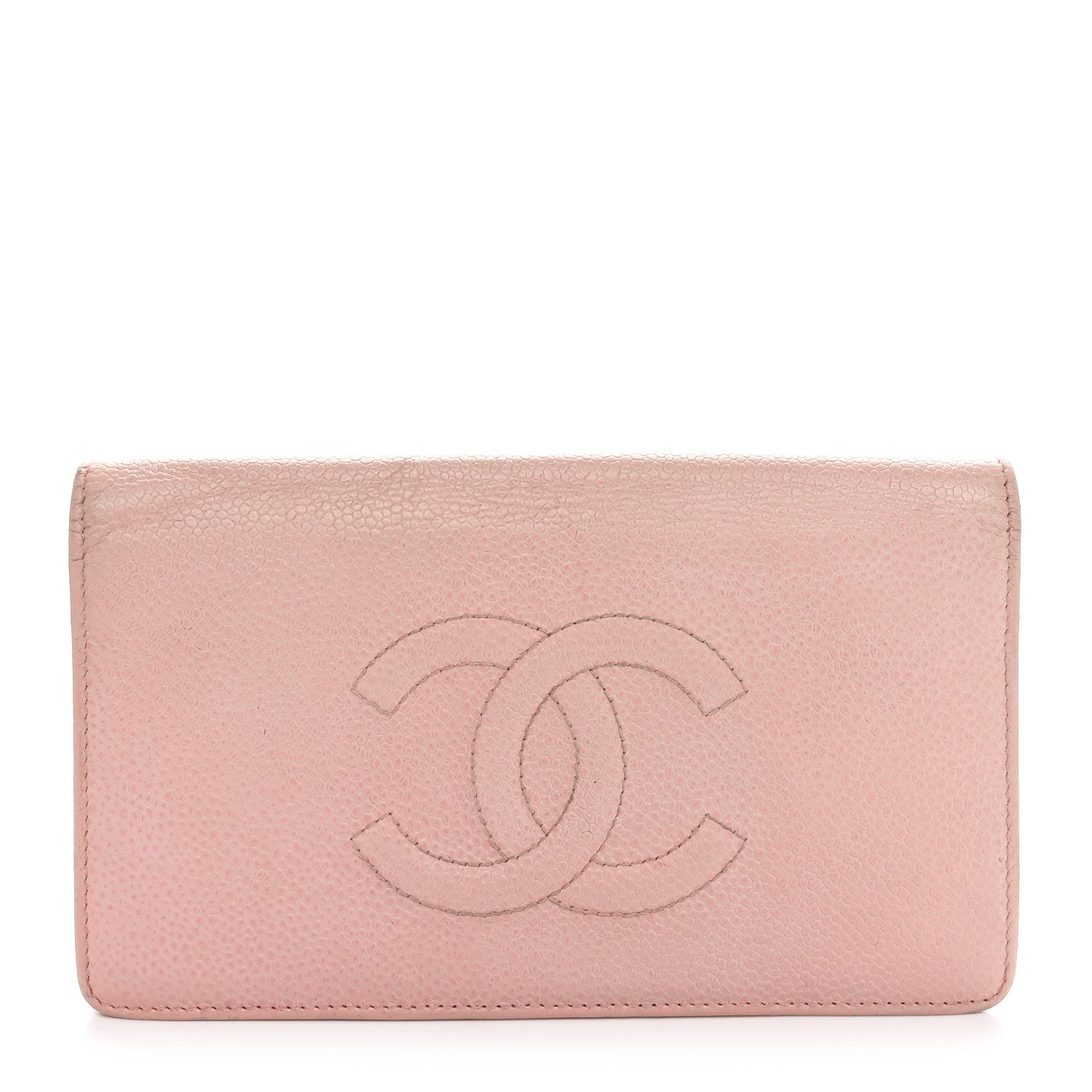 Chanel Caviar Timeless CC Yen Wallet Pink 1 of 11