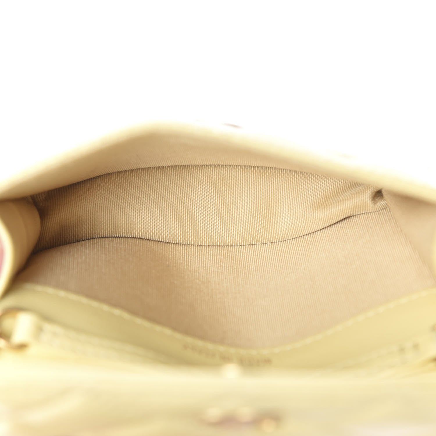 Chanel Lambskin Quilted Pearl Crush Clutch With Chain Yellow 4 of 11
