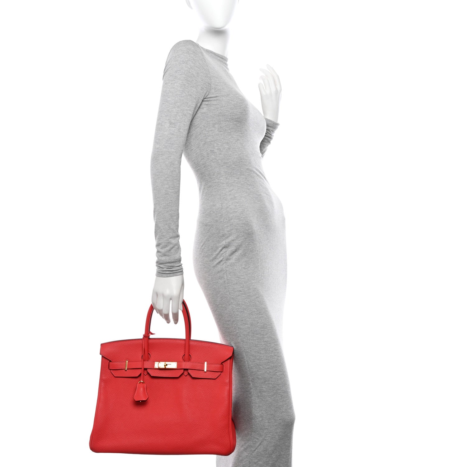Hermes Taurillon Clemence Birkin 35 Rose Jaipur 2 of 15
