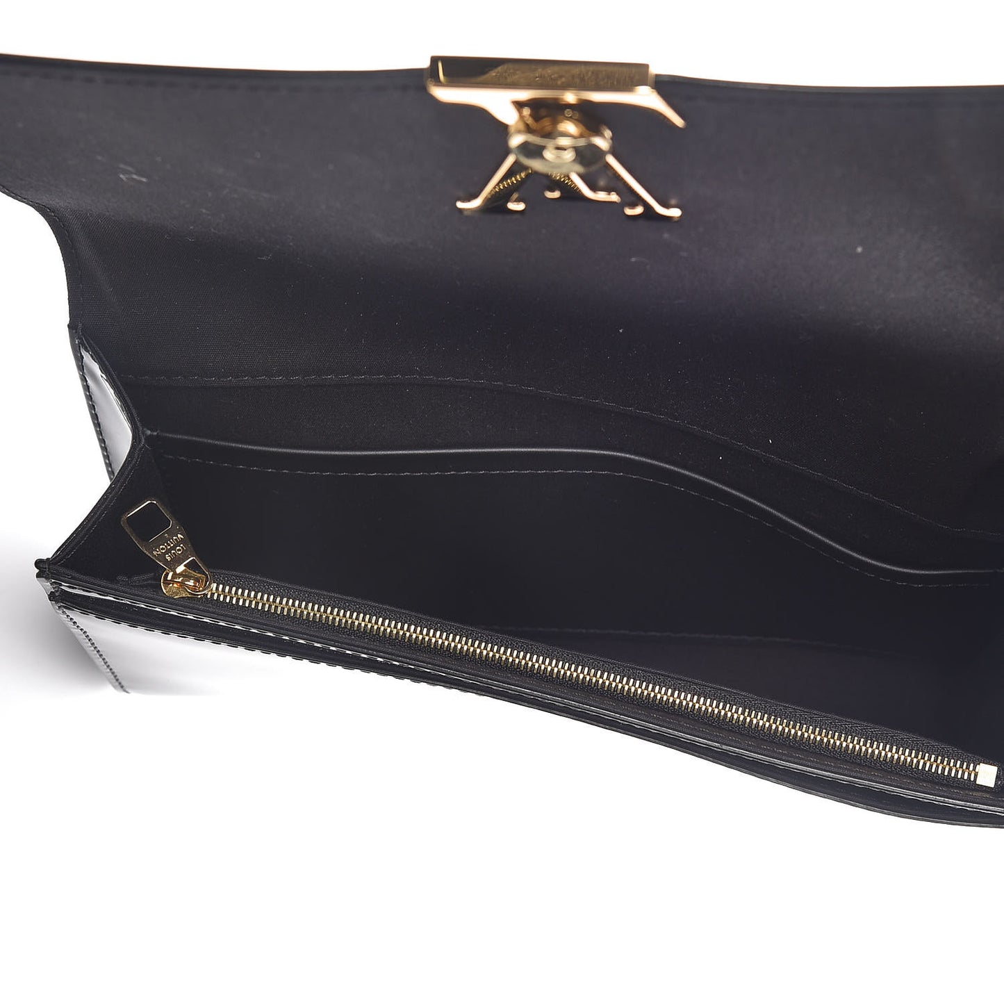 Patent Louise EW Clutch Black