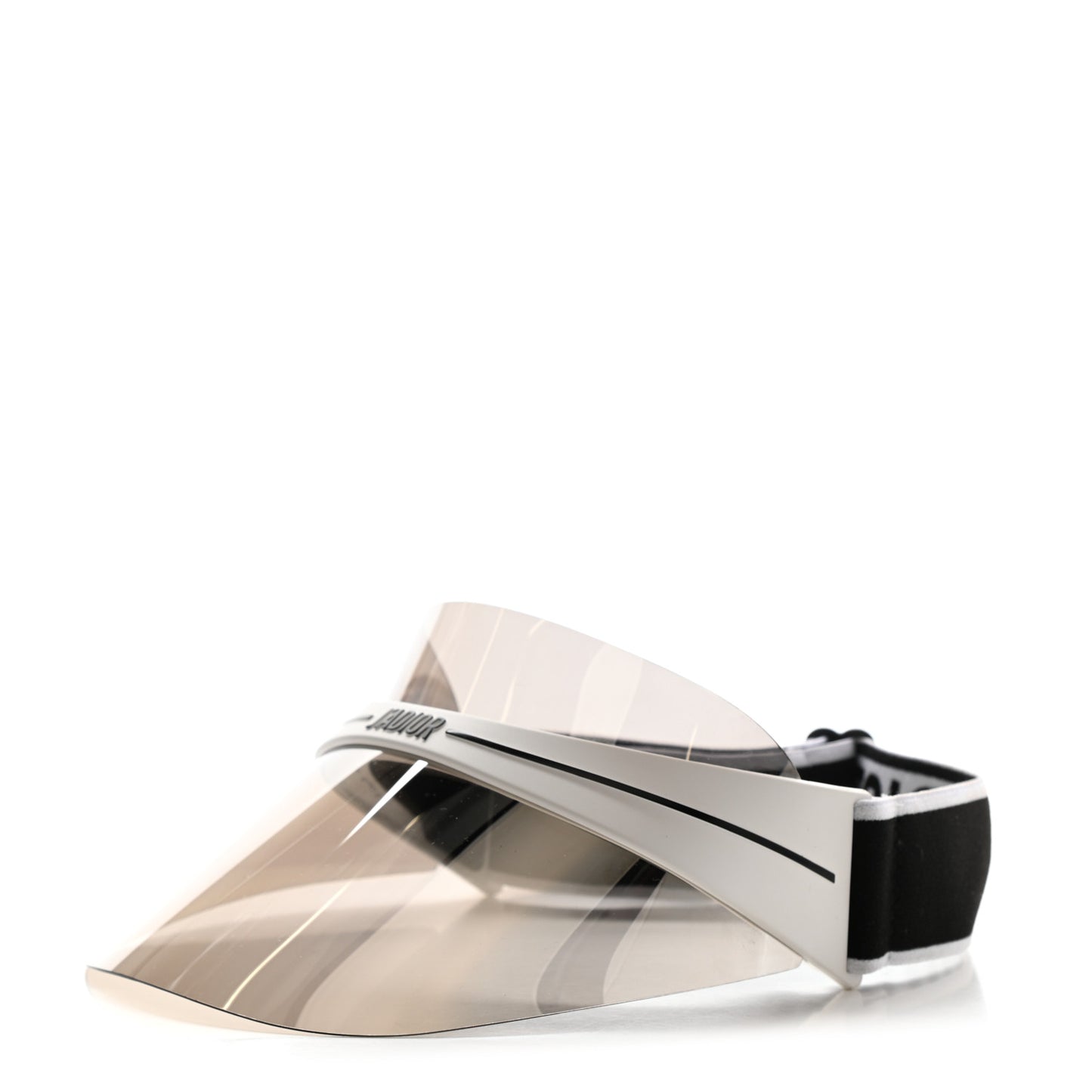 Mirrored DiorClub1 Sun Visor White