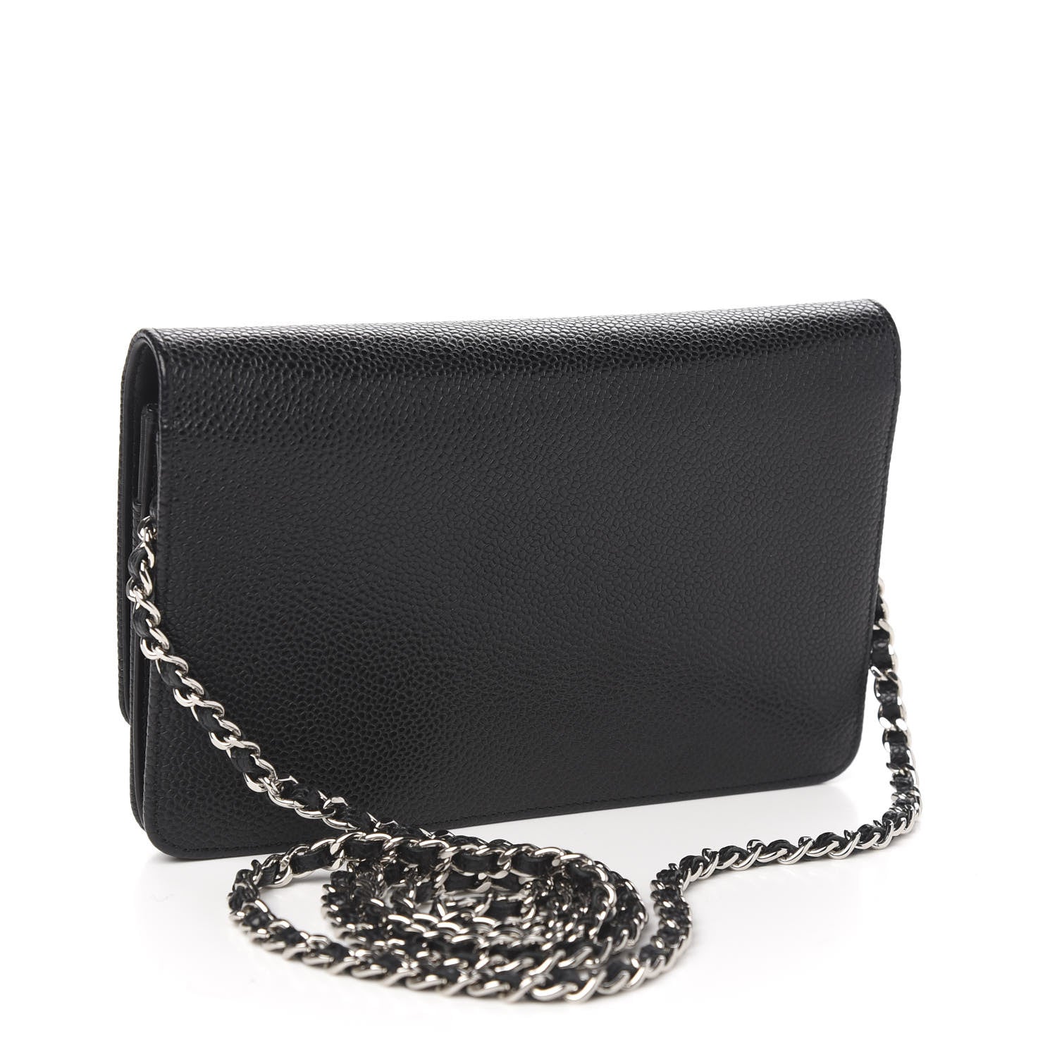Chanel Caviar Timeless CC Wallet On Chain WOC Black 2 of 11