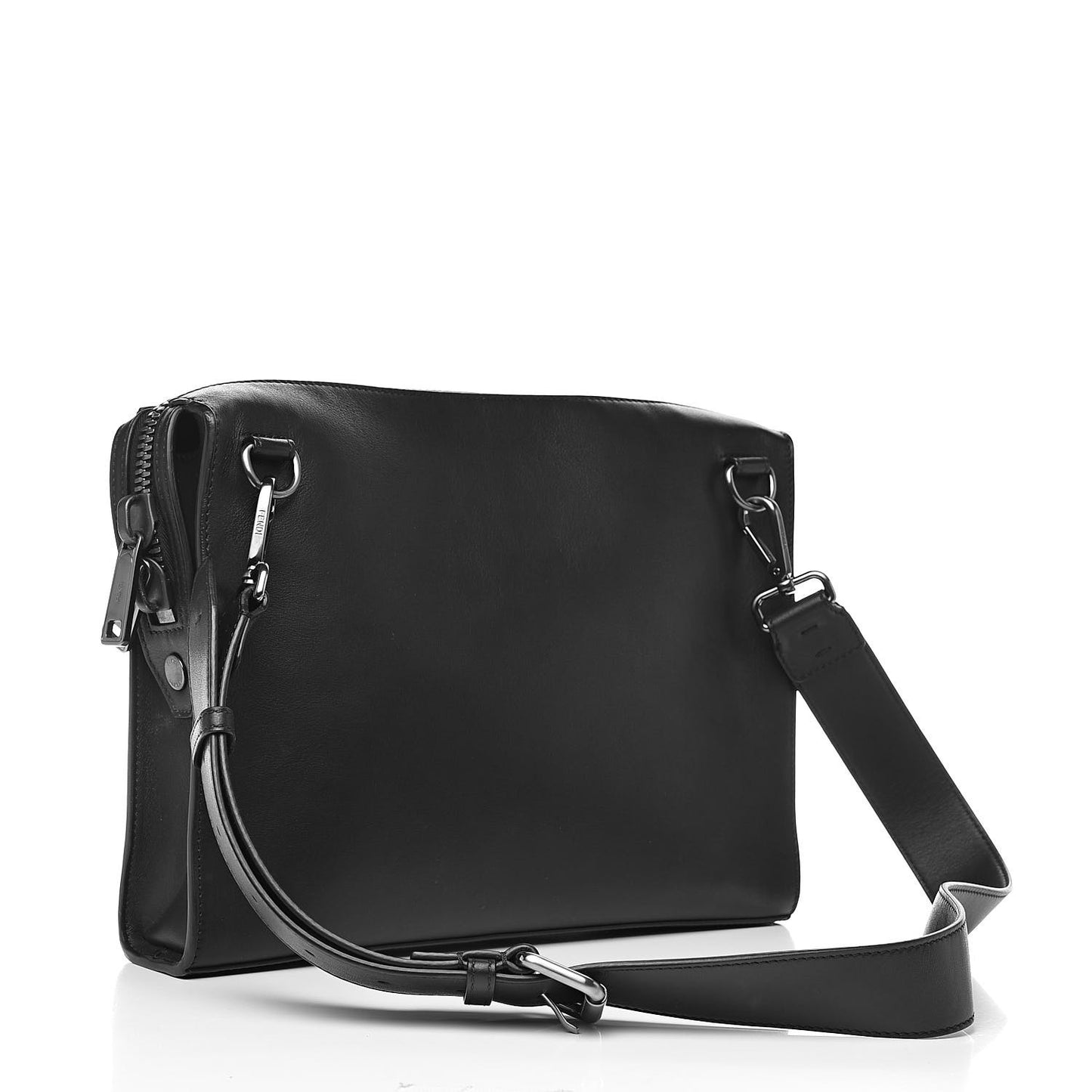 Vitello Grace Messenger Bag Black