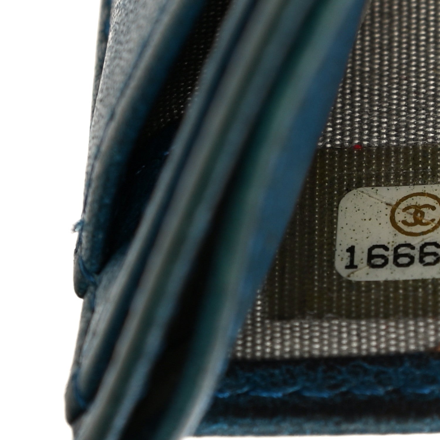 Chanel Caviar Card Holder Blue 7 of 15