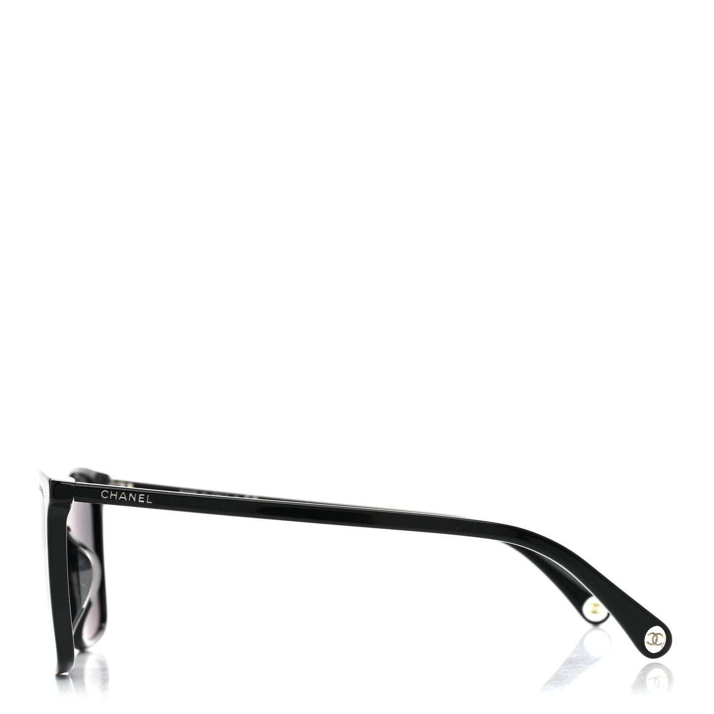 Acetate Polarized Square Sunglasses 5447-A Black