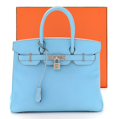 Hermes Epsom Candy Birkin 30 Celeste Mykonos 11 of 11