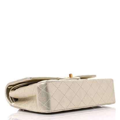 Chanel Metallic Lambskin Quilted Medium Double Flap Gold 4 of 11