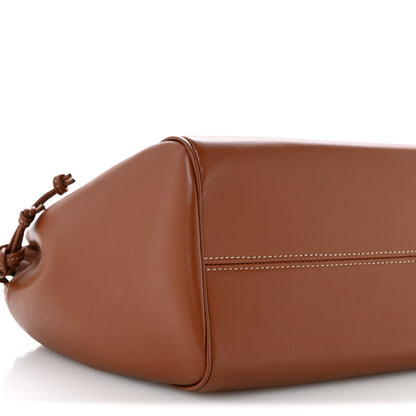 Celine Smooth Calfskin Cuir Small Triomphe Cabas Drawstring Tan 10 of 13