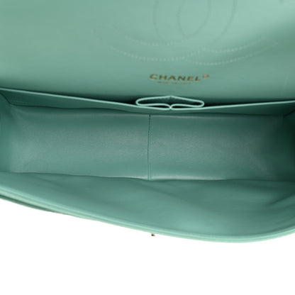 Chanel Caviar Quilted Jumbo Double Flap Light Green 5 of 11