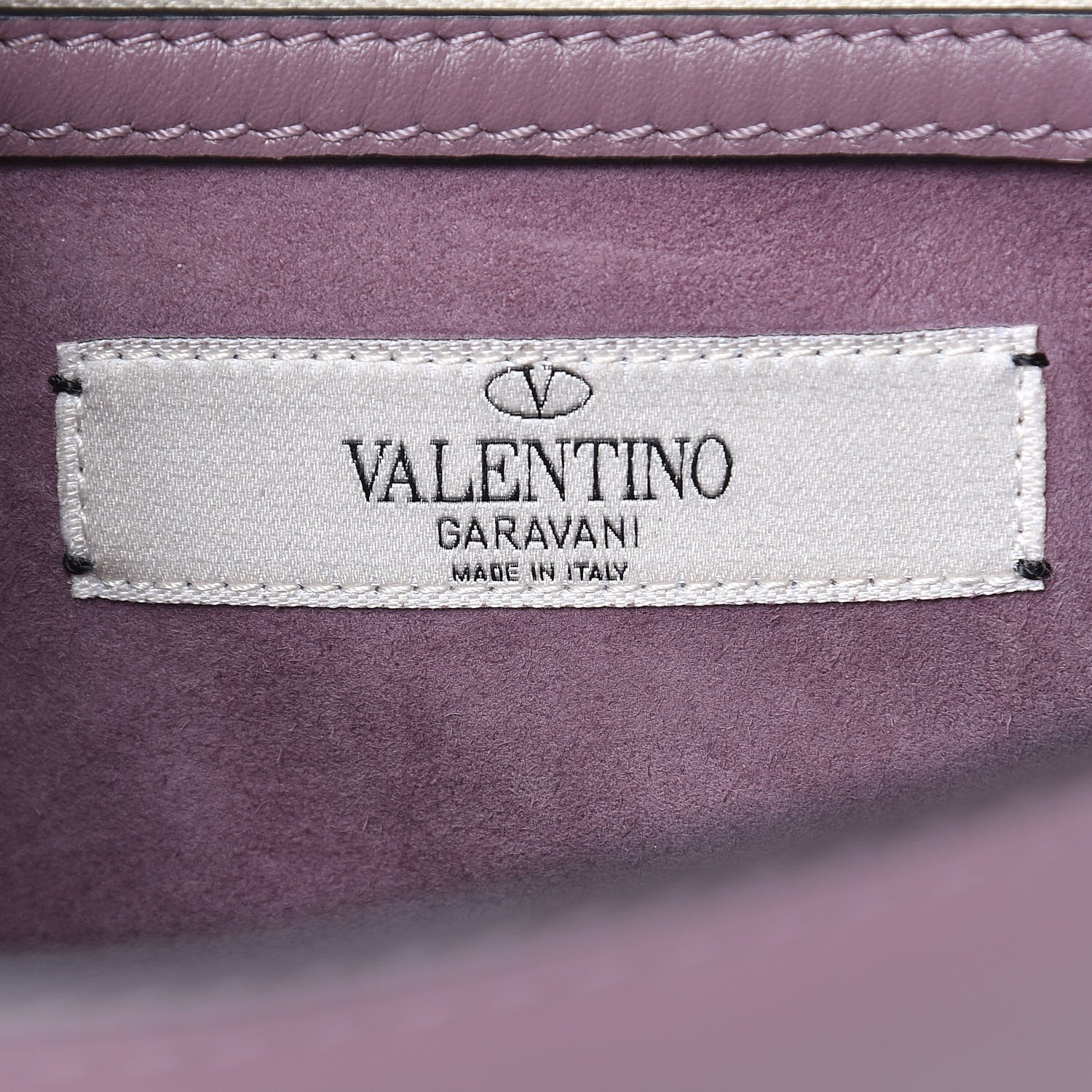 Valentino Garavani Vitello Monogram Kimono 1997 Print Medium Glam Lock Rockstud Flap Dark Mauve 6 of 16