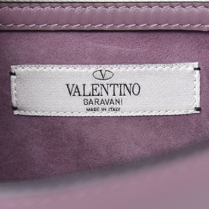 Valentino Garavani Vitello Monogram Kimono 1997 Print Medium Glam Lock Rockstud Flap Dark Mauve 6 of 16