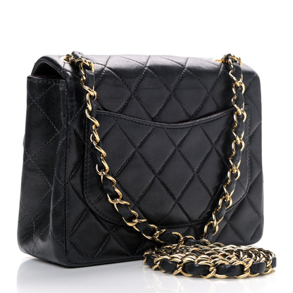 Chanel Lambskin Quilted Mini Square Flap Black 2 of 5