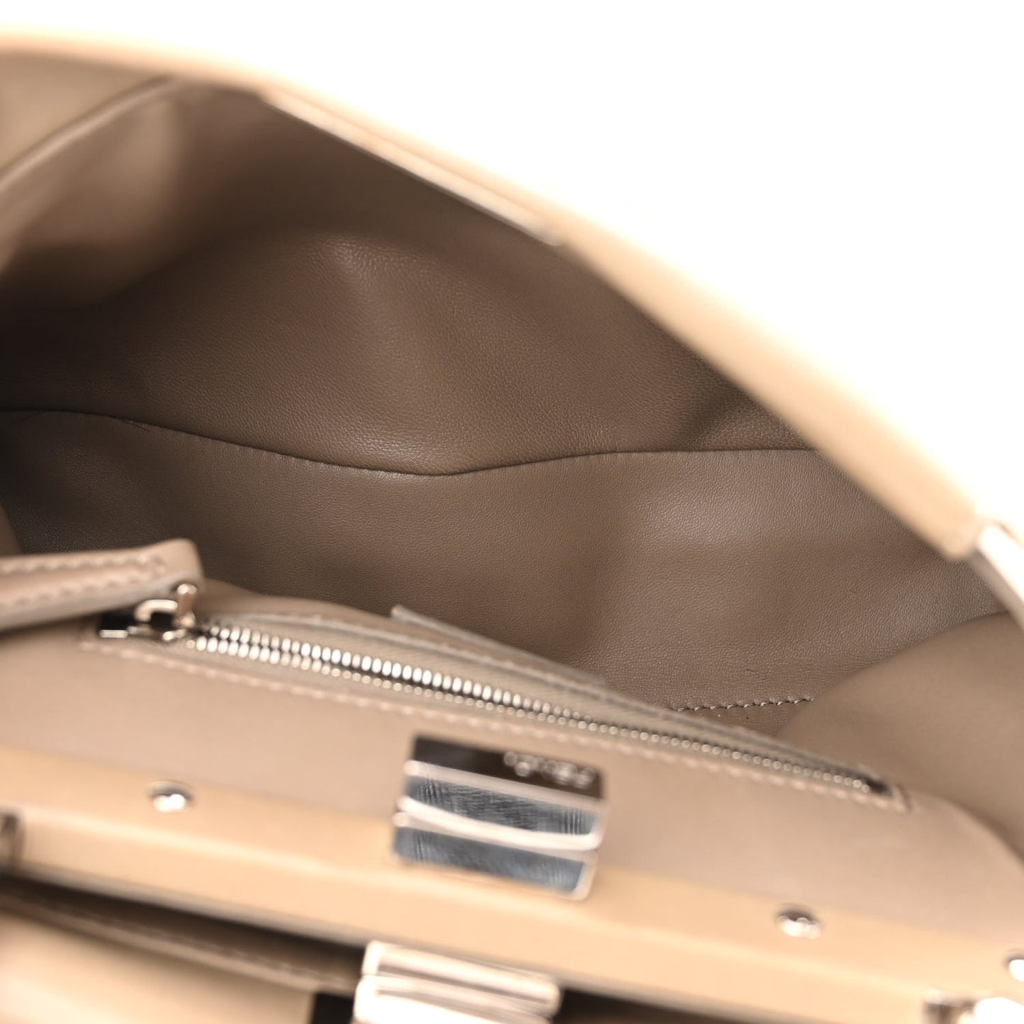 Nappa Mini Peekaboo Iconic Satchel Tortora