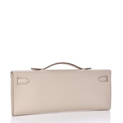 Hermes Swift Kelly Cut Clutch Pochette Beton 3 of 24